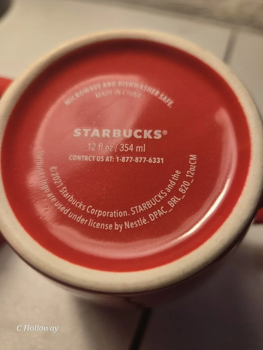 Starbucks Coffee Mug Cup 2021 Red Classic Mermaid Green Logo 12oz Set Of 2